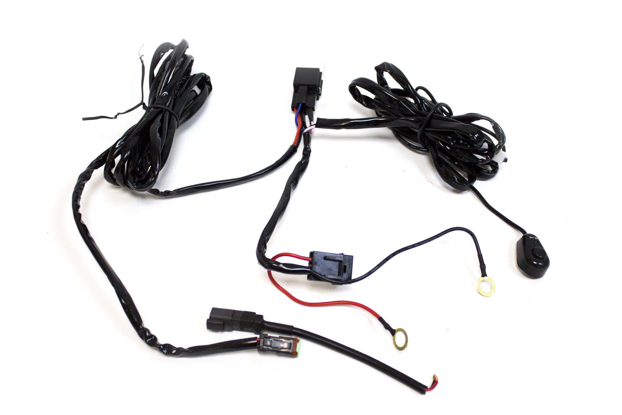 Комплект проводки "redBTR" для подключения 1-й дополнительной LED-фары (с кнопкой, реле 40А)