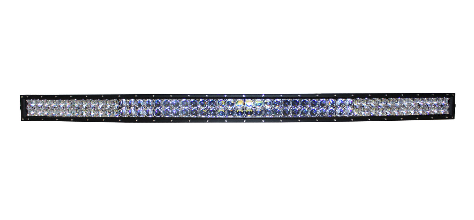 Лайт-бар светодиодный (балка) "redBTR" серия PRO 300W (3W*100), 2-рядный 131 см, IP68, изогнутый, 5D